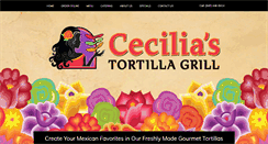 Desktop Screenshot of ceciliastortillagrill.com
