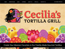 Tablet Screenshot of ceciliastortillagrill.com